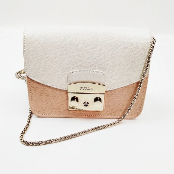 FURLA Shoulder Bag  Pink Leather crossbody bag with interchangeable covers - Picture 2 of 10